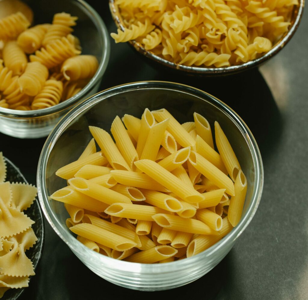 Image of different pasta