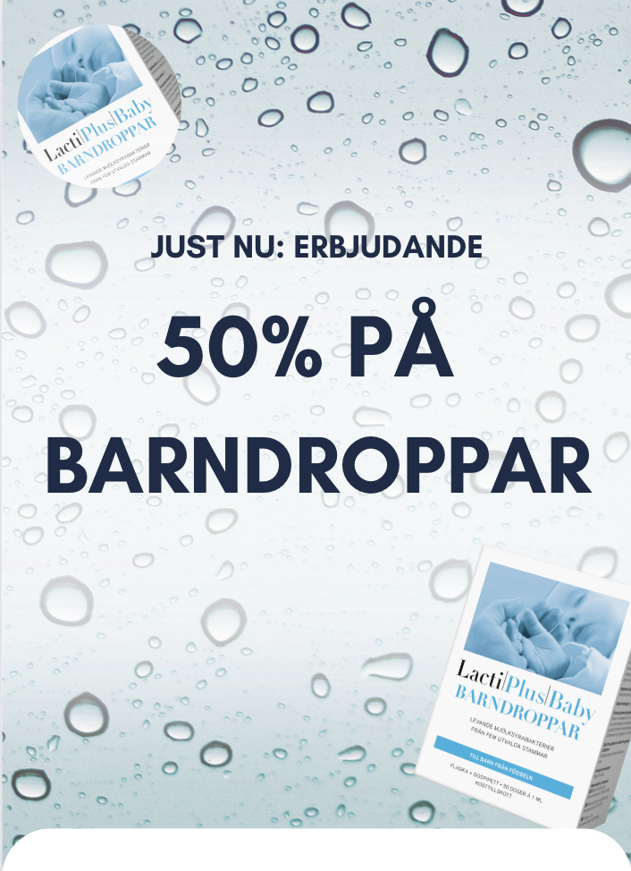 50% på barndroppar